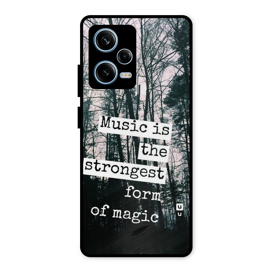 Music Magic Metal Back Case for Redmi Note 12 Pro