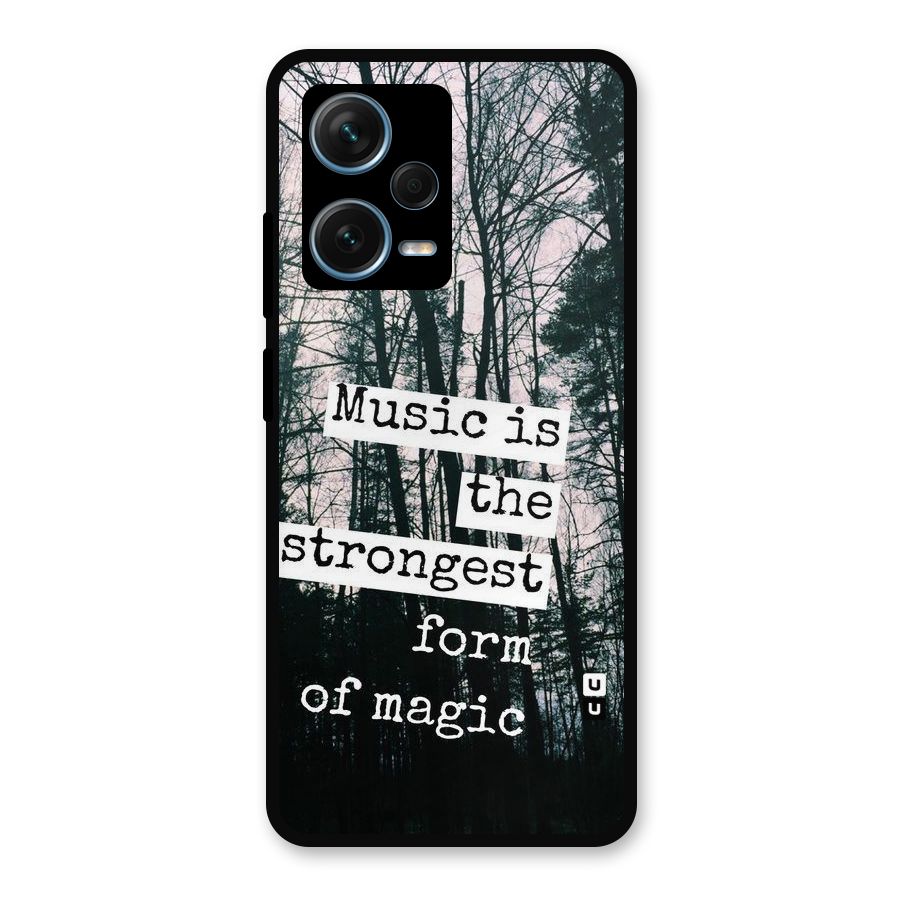 Music Magic Metal Back Case for Redmi Note 12 Pro Plus 5G