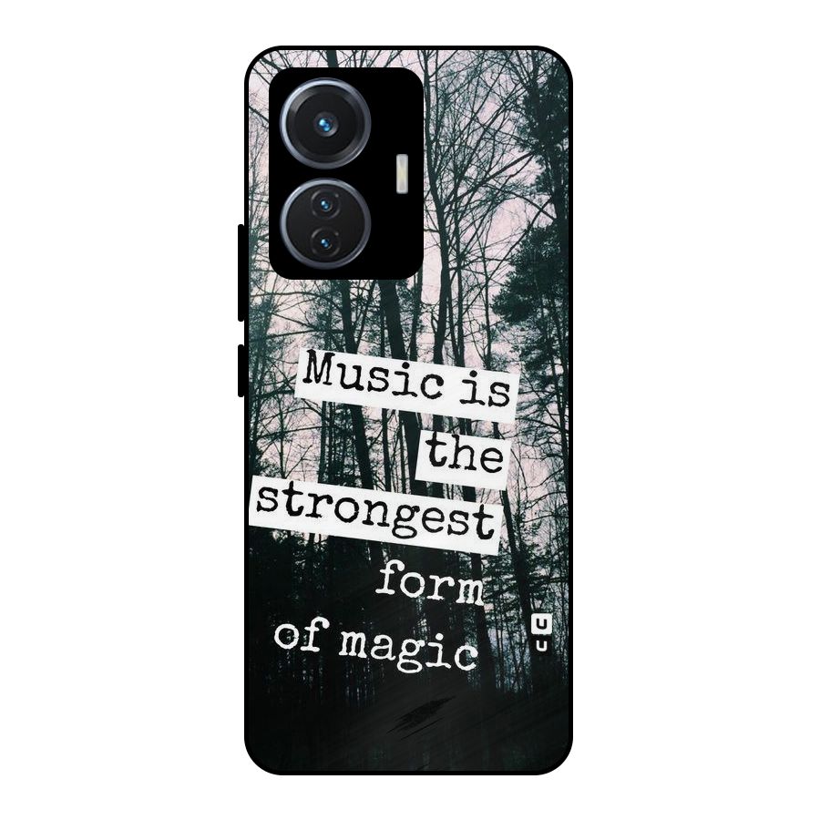 Music Magic Metal Back Case for Vivo T1 44W
