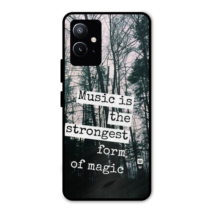 Music Magic Metal Back Case for Vivo T1 5G