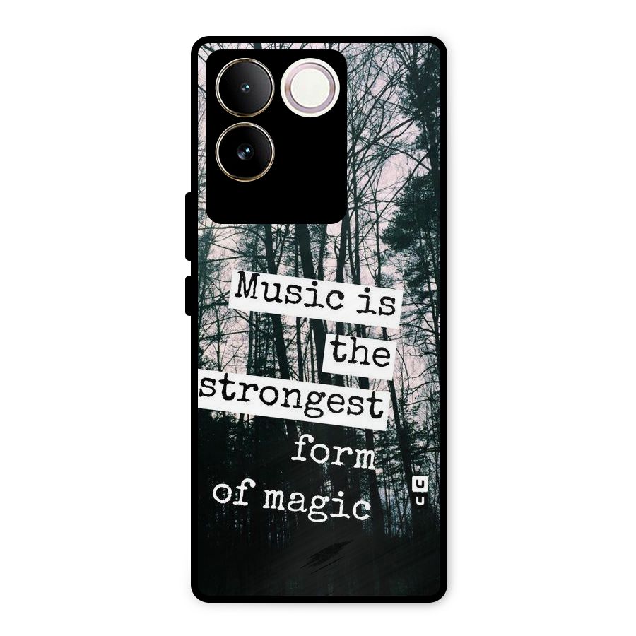 Music Magic Metal Back Case for Vivo T2 Pro