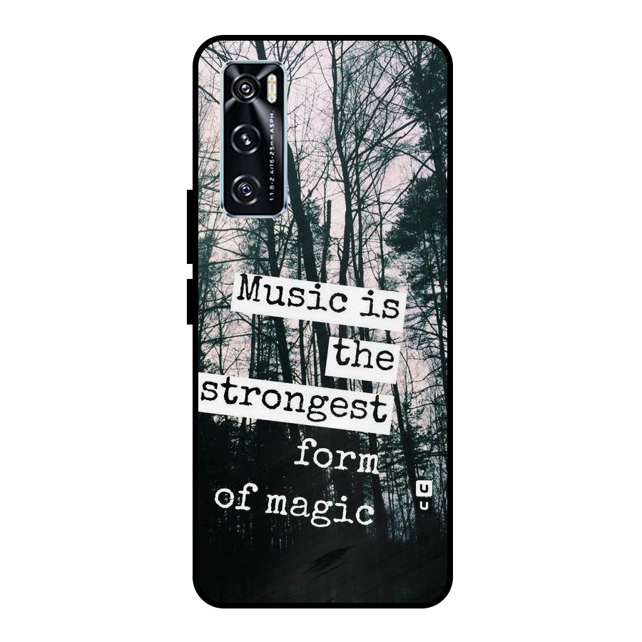 Music Magic Metal Back Case for Vivo V20 SE