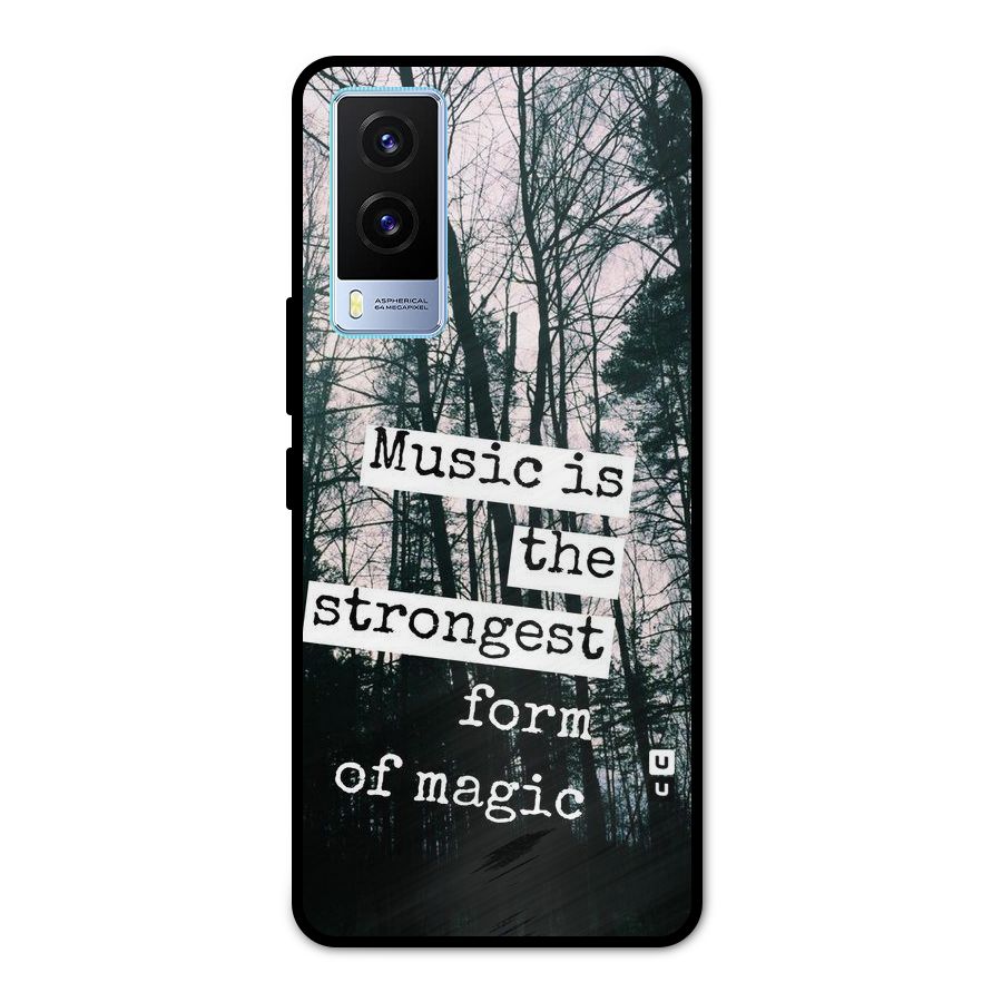 Music Magic Metal Back Case for Vivo V21e 5G