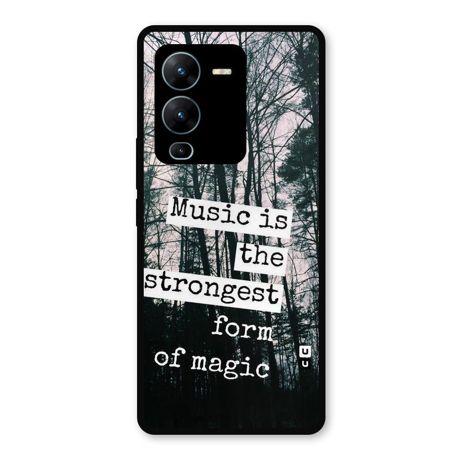 Music Magic Metal Back Case for Vivo V25 Pro