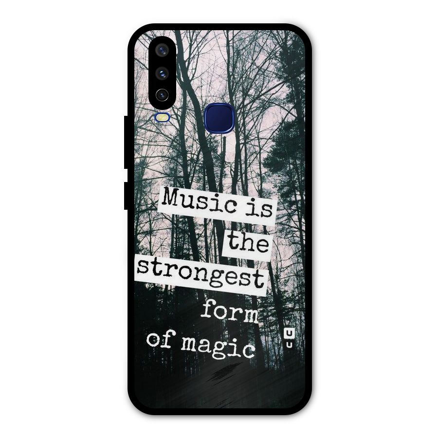 Music Magic Metal Back Case for Vivo Y12