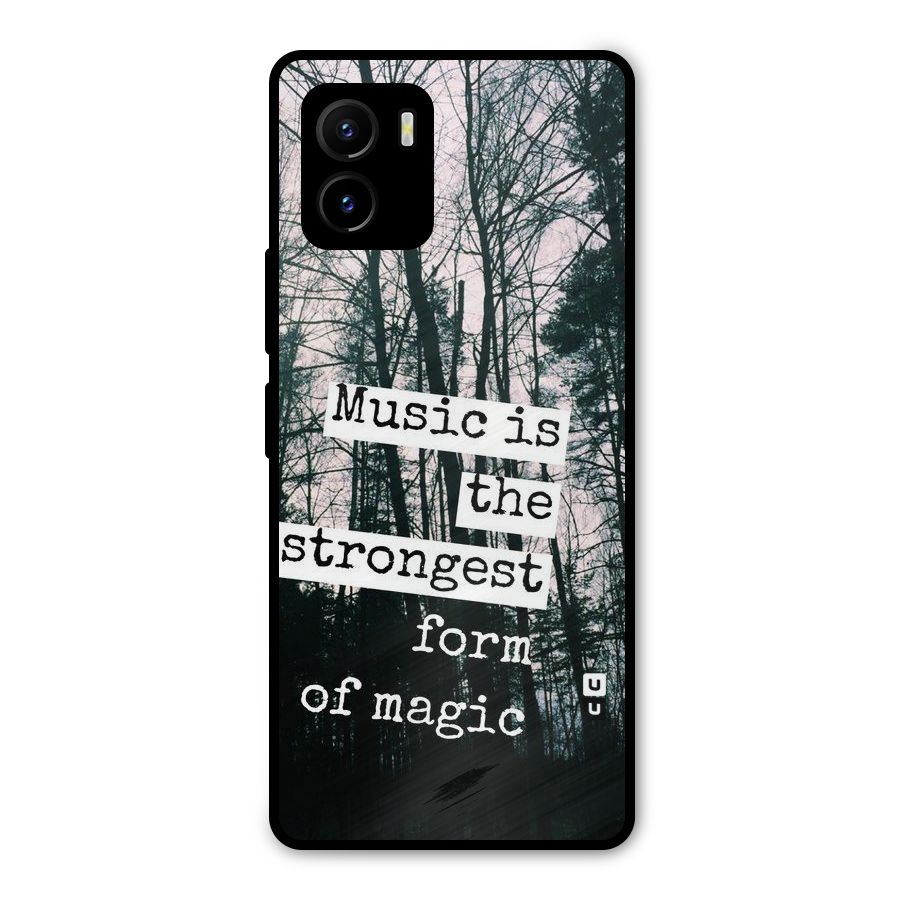 Music Magic Metal Back Case for Vivo Y15s