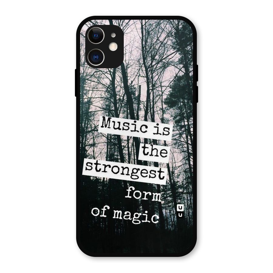 Music Magic Metal Back Case for iPhone 11