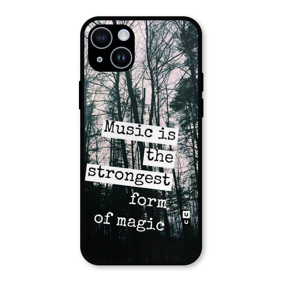 Music Magic Metal Back Case for iPhone 14