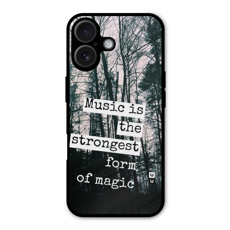 Music Magic Metal Back Case for iPhone 16