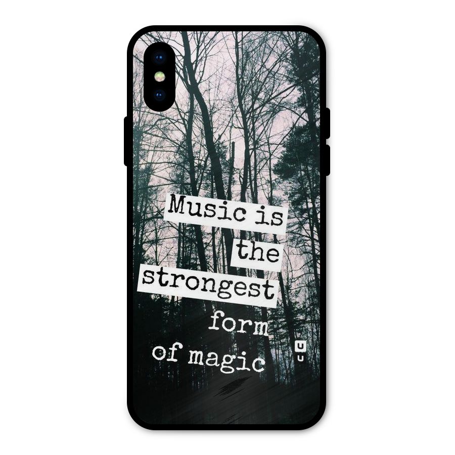 Music Magic Metal Back Case for iPhone XS