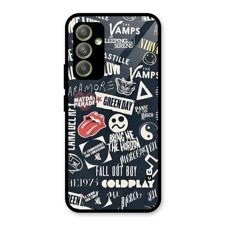 Music My Paradise Glass Back Case for Galaxy A54