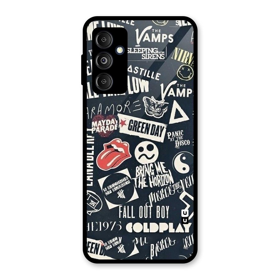 Music My Paradise Glass Back Case for Galaxy M14 5G