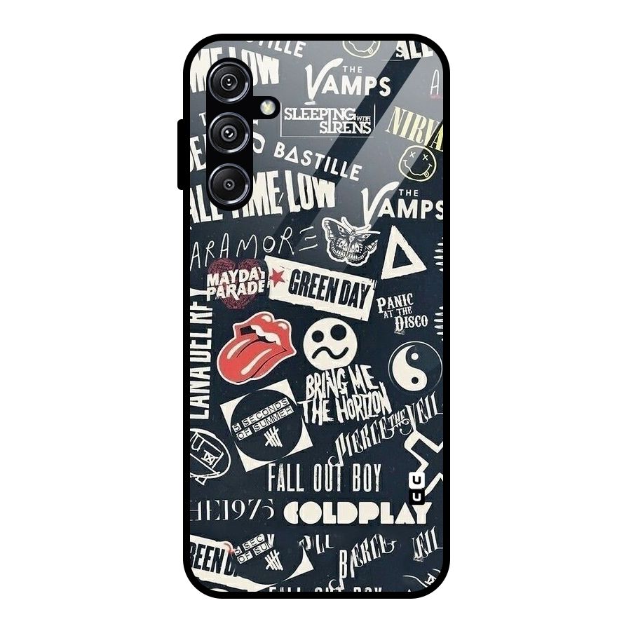 Music My Paradise Glass Back Case for Galaxy M34 5G