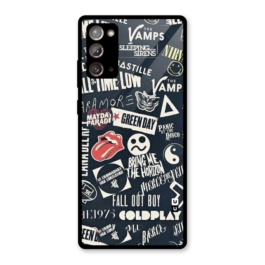 Music My Paradise Glass Back Case for Galaxy Note 20