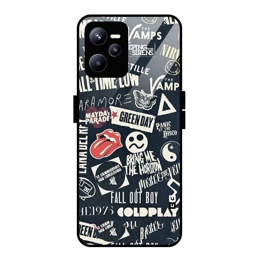 Music My Paradise Glass Back Case for Realme C35