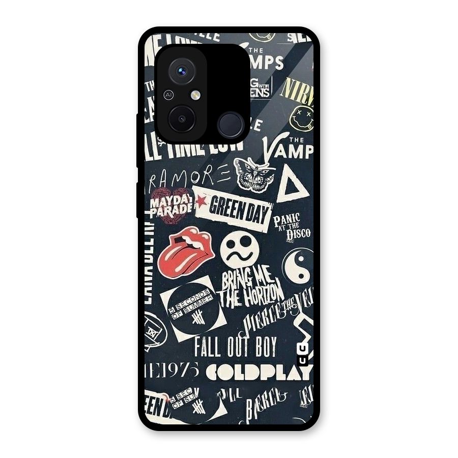 Music My Paradise Glass Back Case for Redmi 12C