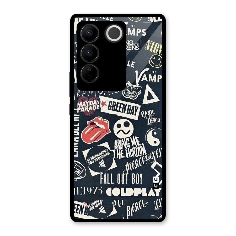 Music My Paradise Glass Back Case for Vivo V27