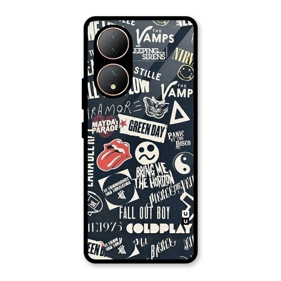 Music My Paradise Glass Back Case for Vivo Y100A