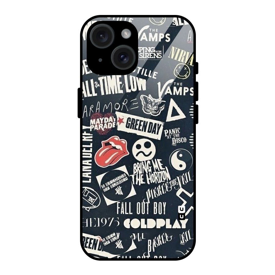 Music My Paradise Glass Back Case for iPhone 15