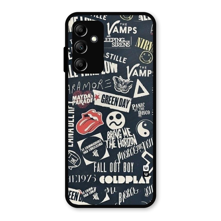 Music My Paradise Metal Back Case for Galaxy A14 5G
