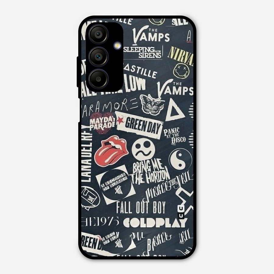 Music My Paradise Metal Back Case for Galaxy A15 5G