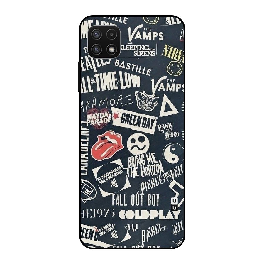 Music My Paradise Metal Back Case for Galaxy A22 5G