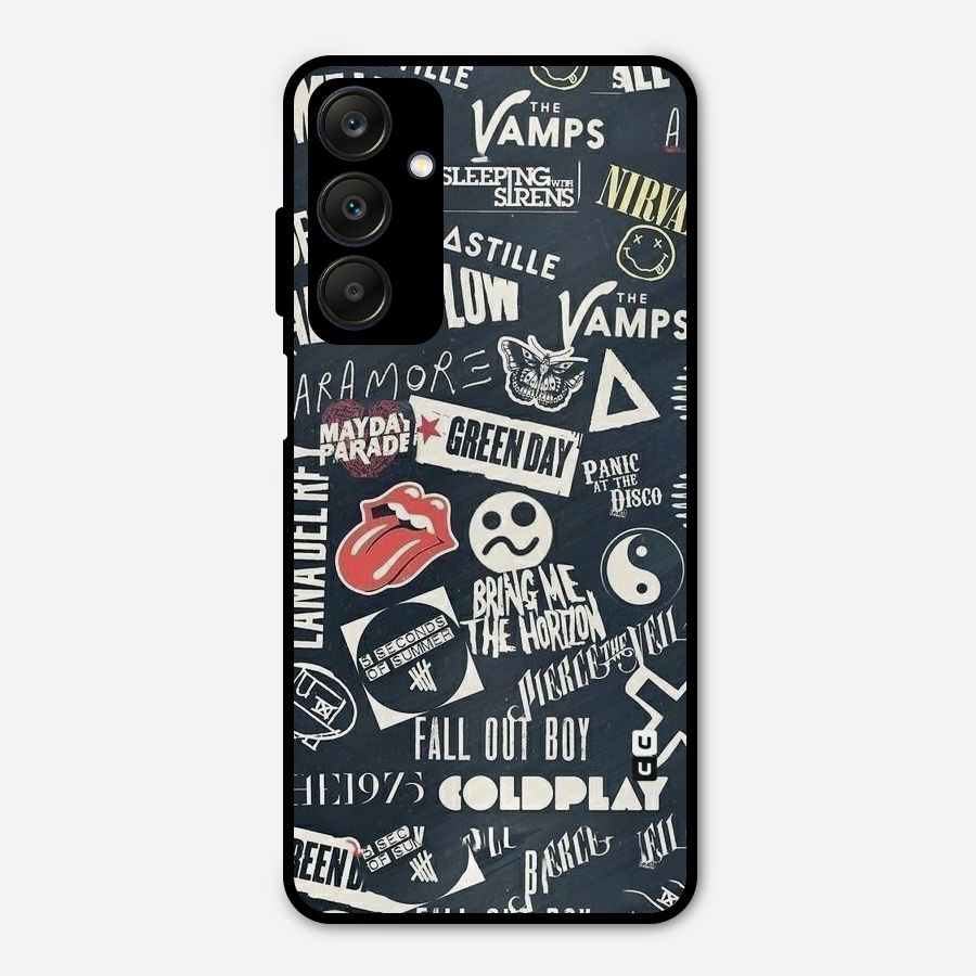 Music My Paradise Metal Back Case for Galaxy A25 5G