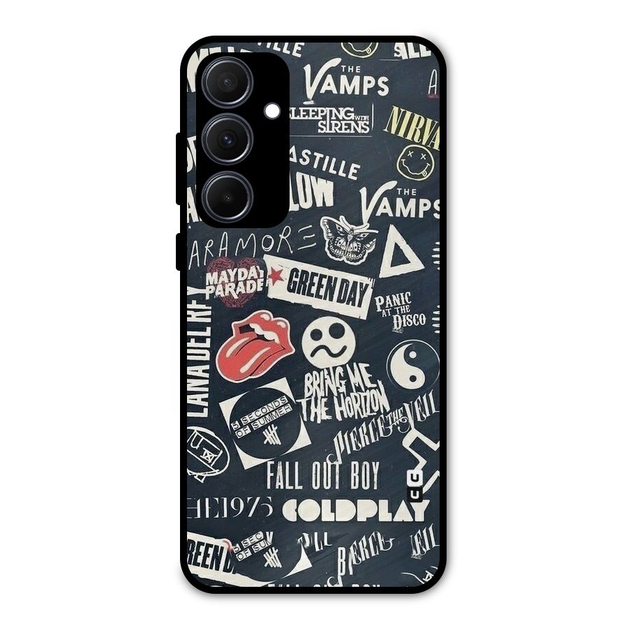 Music My Paradise Metal Back Case for Galaxy A35