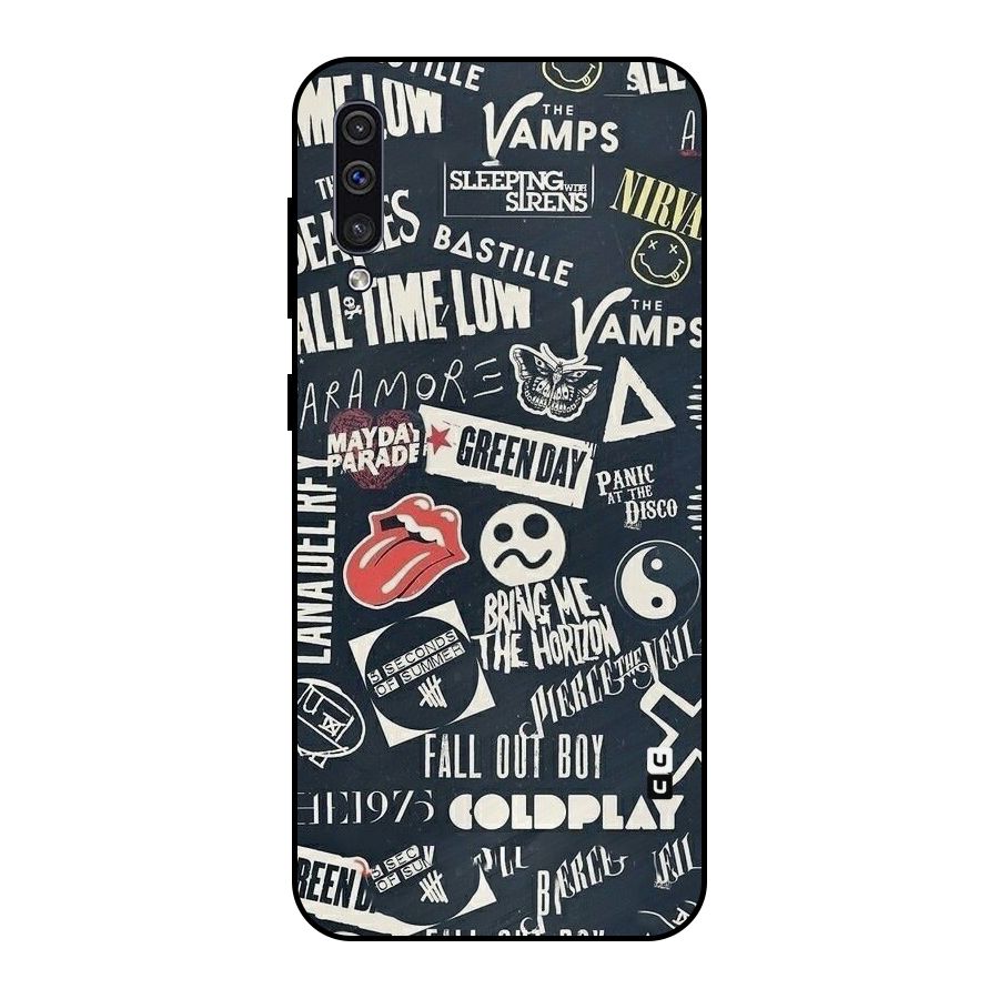Music My Paradise Metal Back Case for Galaxy A50s