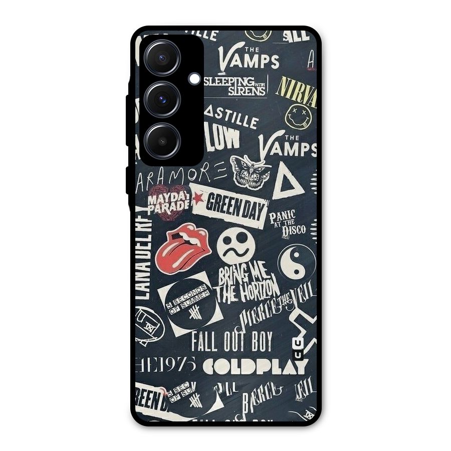 Music My Paradise Metal Back Case for Galaxy A55