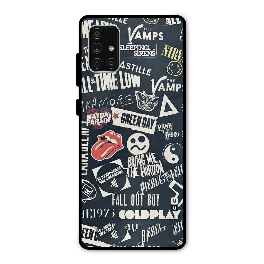 Music My Paradise Metal Back Case for Galaxy A71
