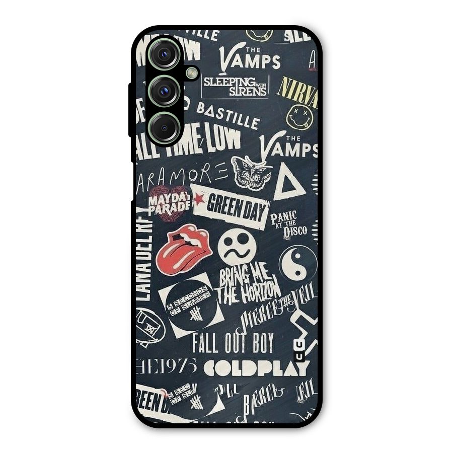 Music My Paradise Metal Back Case for Galaxy F34
