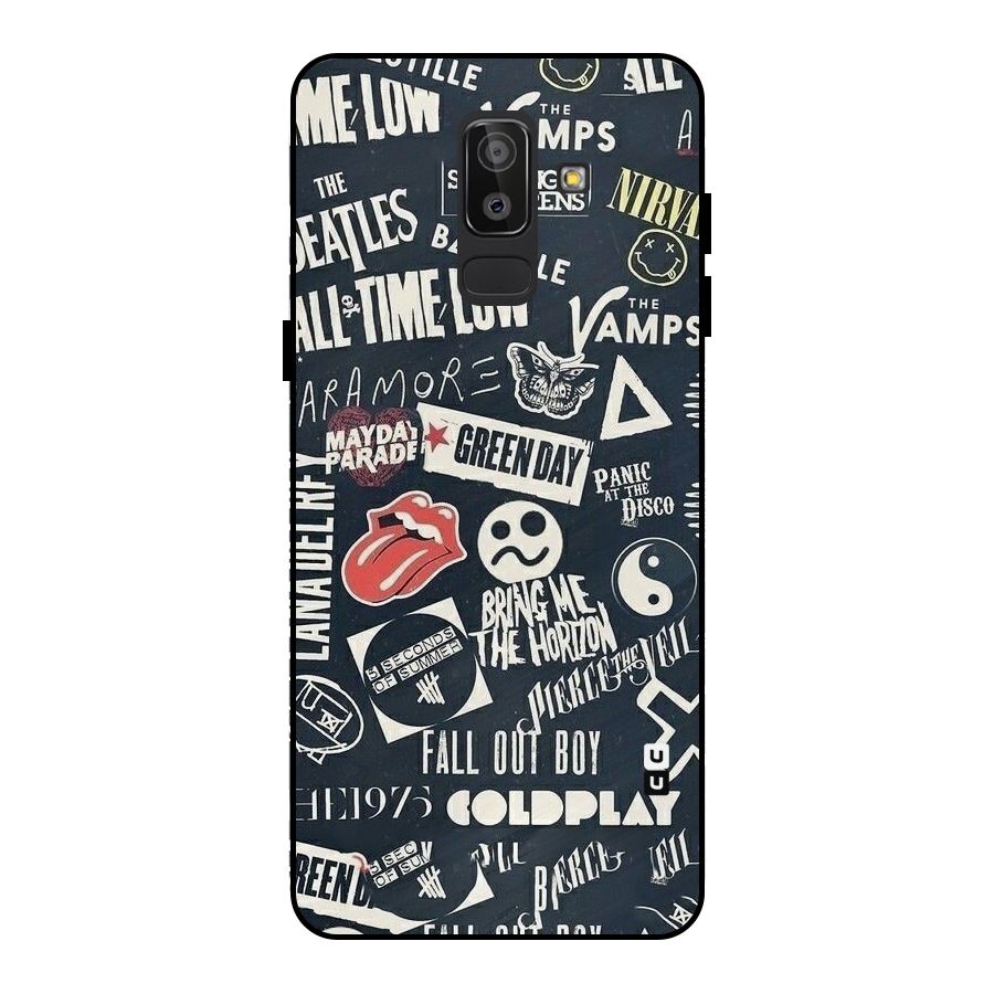Music My Paradise Metal Back Case for Galaxy J8