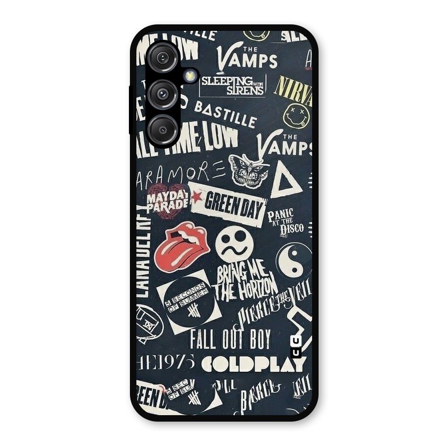 Music My Paradise Metal Back Case for Galaxy M34 5G