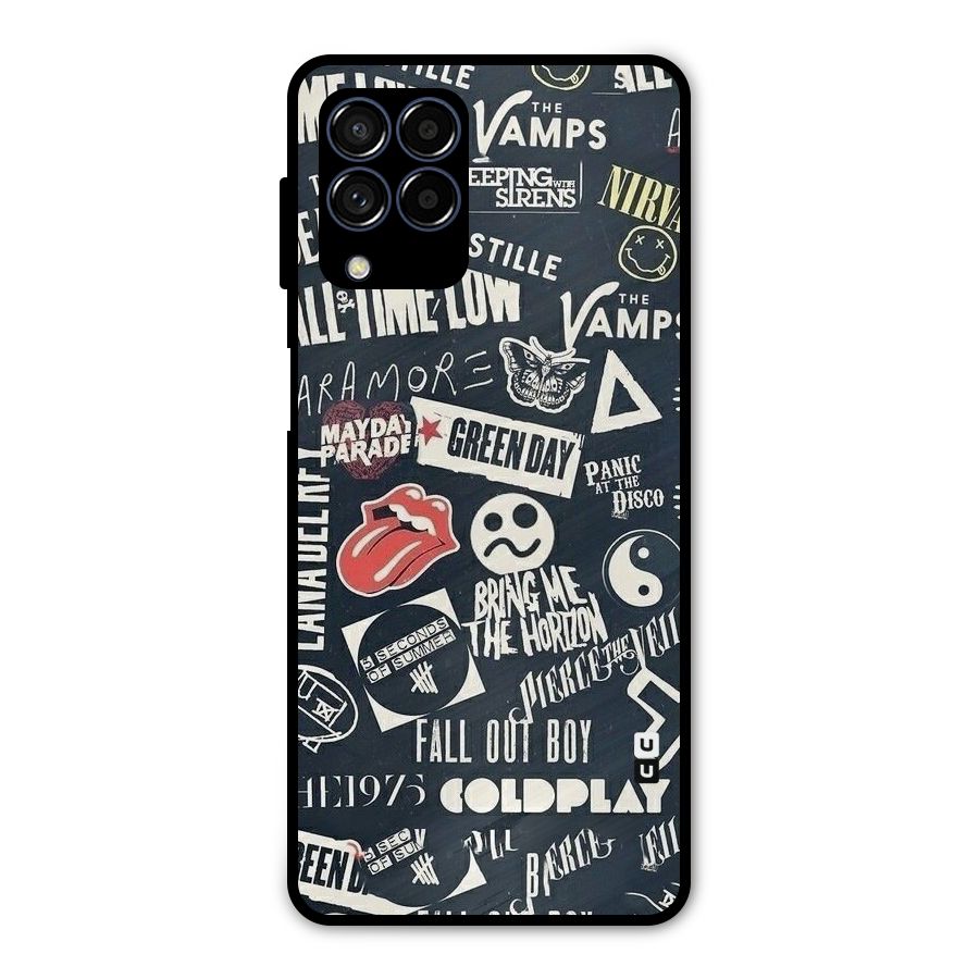 Music My Paradise Metal Back Case for Galaxy M53 5G