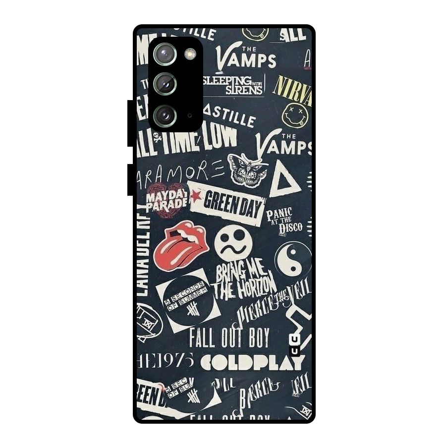 Music My Paradise Metal Back Case for Galaxy Note 20