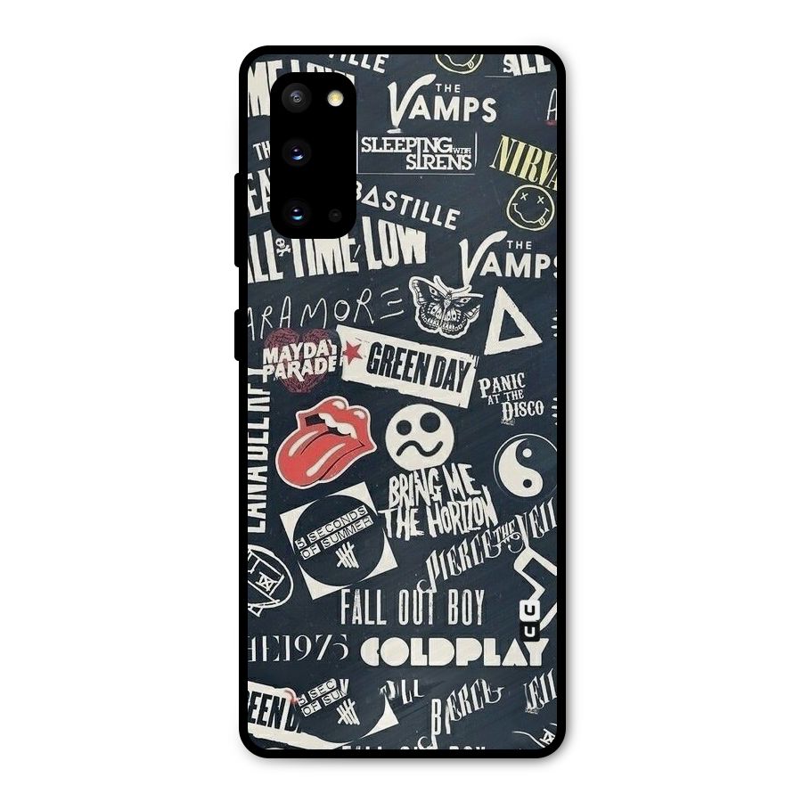 Music My Paradise Metal Back Case for Galaxy S20