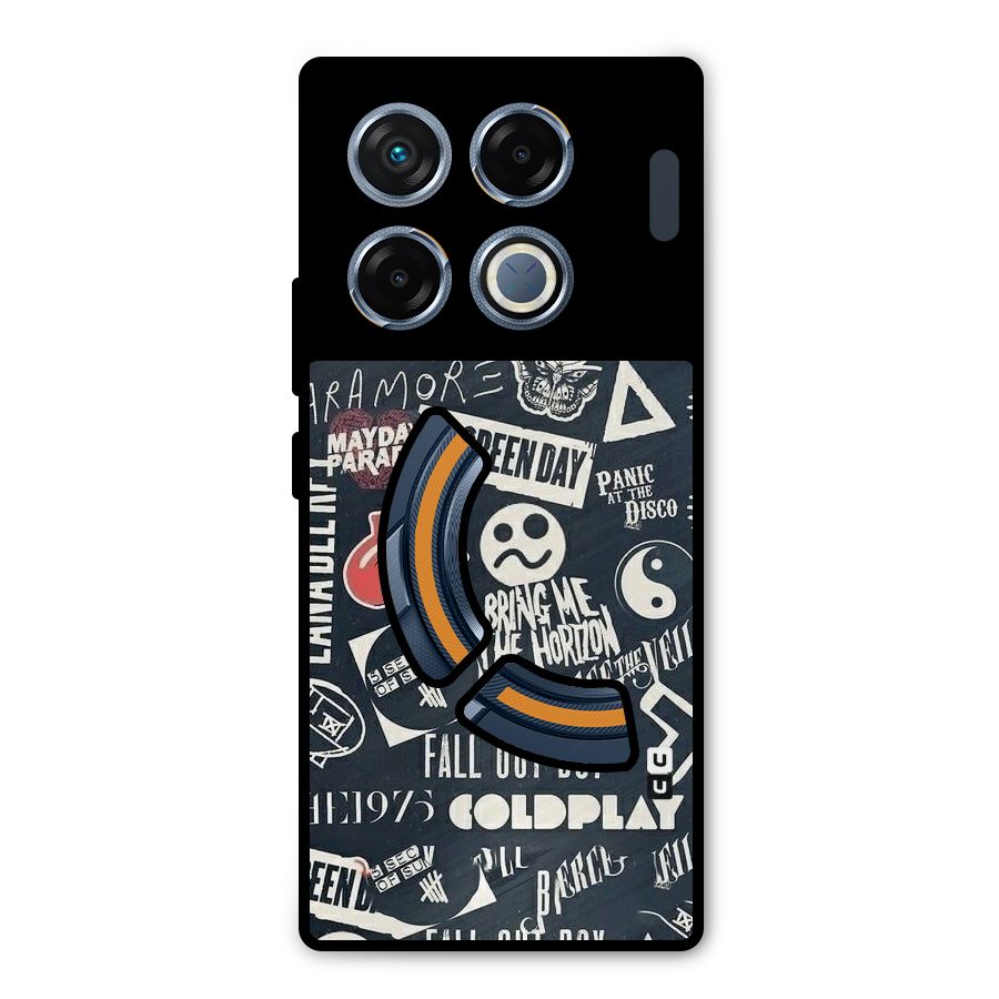Music My Paradise Metal Back Case for Infinix GT 20 Pro