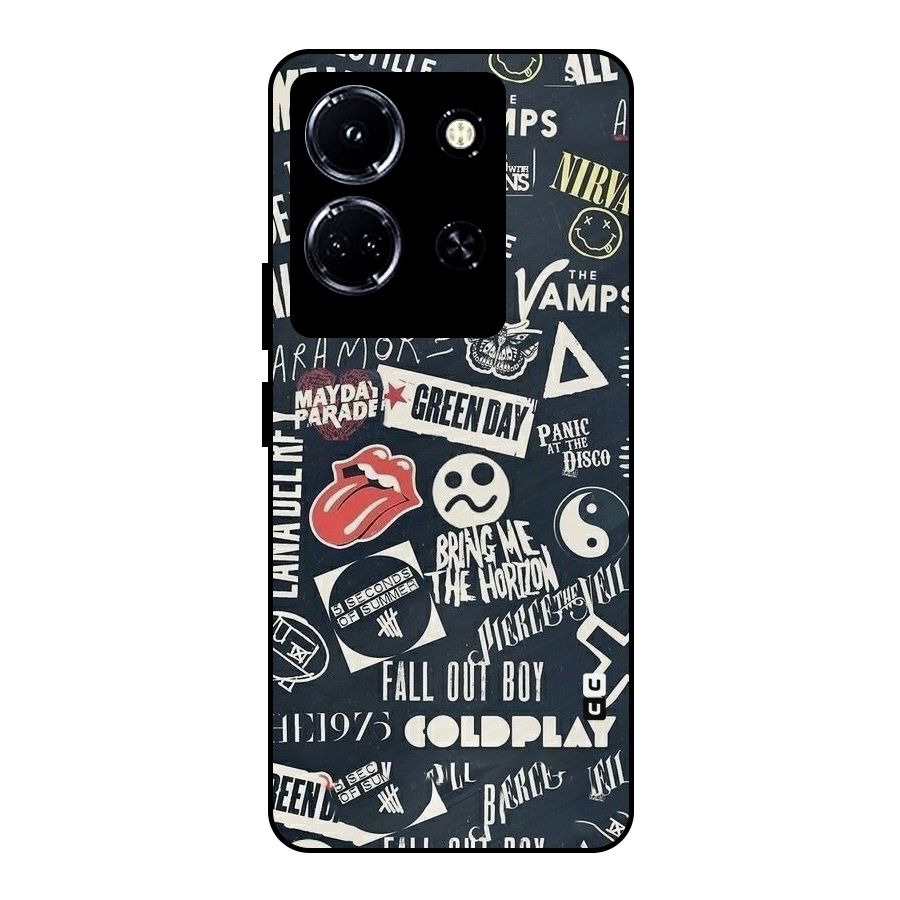 Music My Paradise Metal Back Case for Infinix Note 30 5G