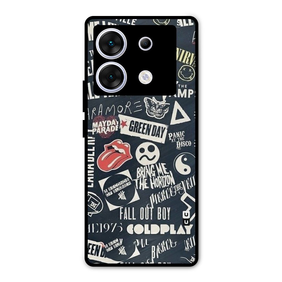 Music My Paradise Metal Back Case for Infinix Zero 30 5G