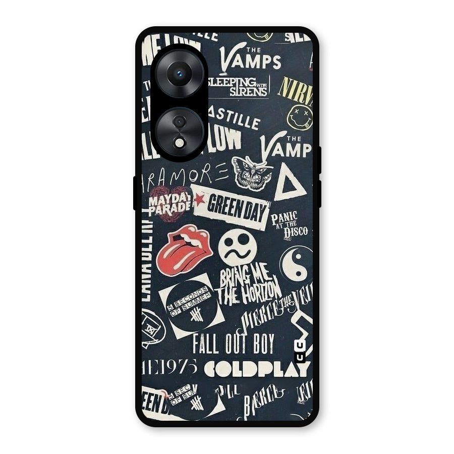 Music My Paradise Metal Back Case for Oppo A78
