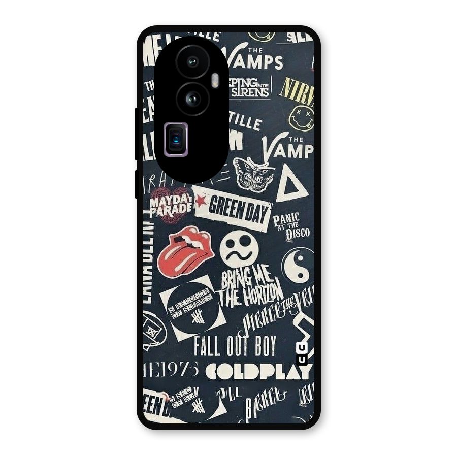 Music My Paradise Metal Back Case for Oppo Reno10 Pro Plus