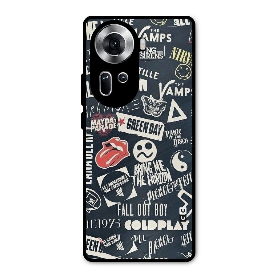 Music My Paradise Metal Back Case for Oppo Reno11 5G
