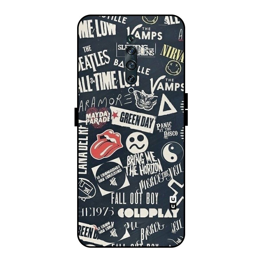 Music My Paradise Metal Back Case for Oppo Reno2 F