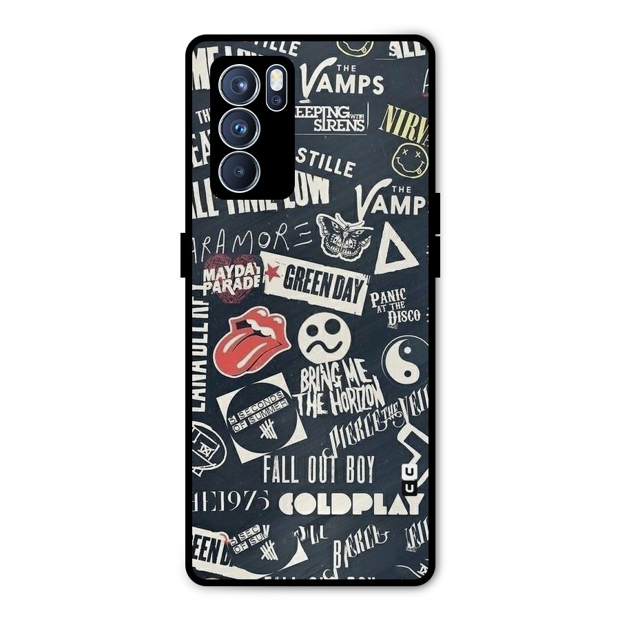 Music My Paradise Metal Back Case for Oppo Reno6 Pro 5G