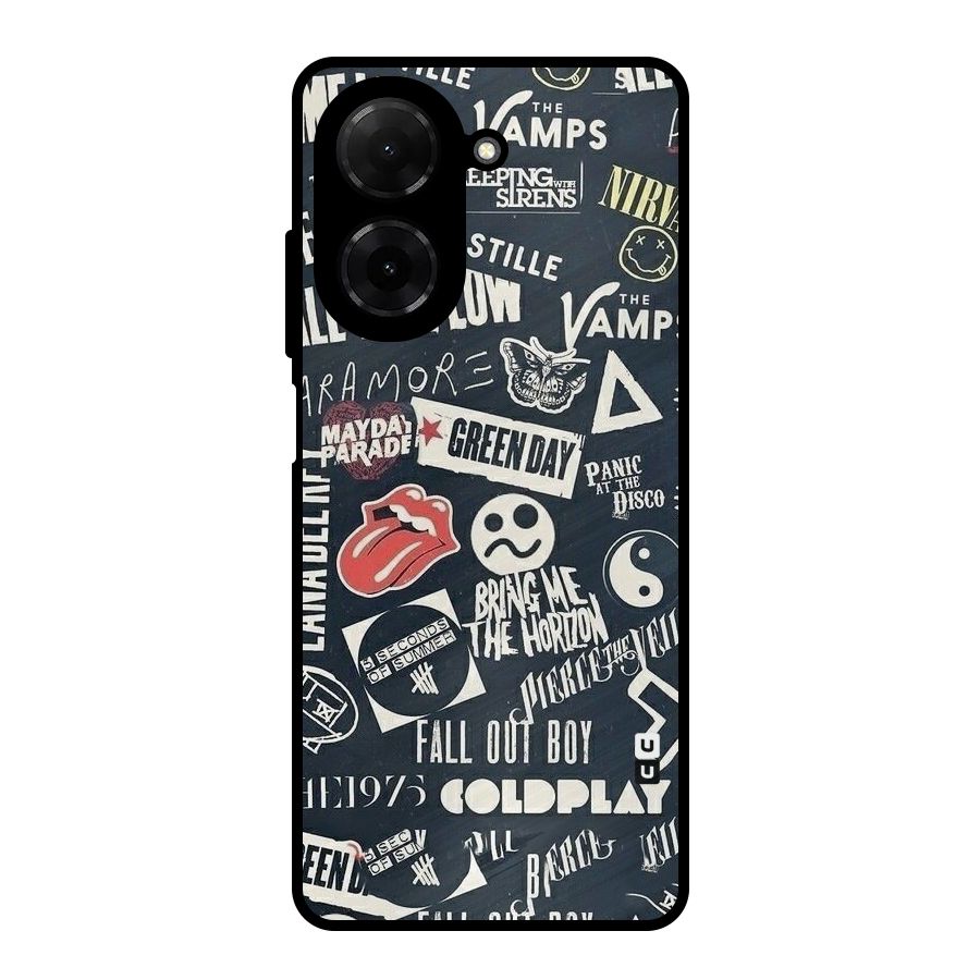 Music My Paradise Metal Back Case for Poco C71