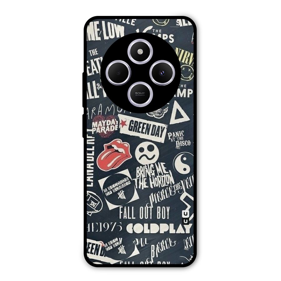 Music My Paradise Metal Back Case for Poco C75 5G