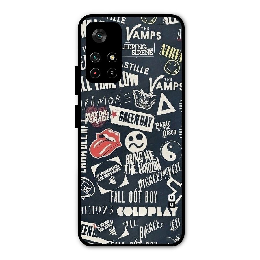 Music My Paradise Metal Back Case for Poco M4 Pro 5G