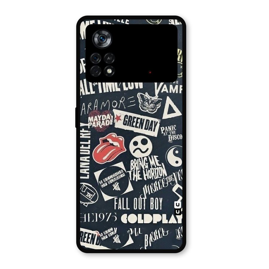 Music My Paradise Metal Back Case for Poco X4 Pro 5G