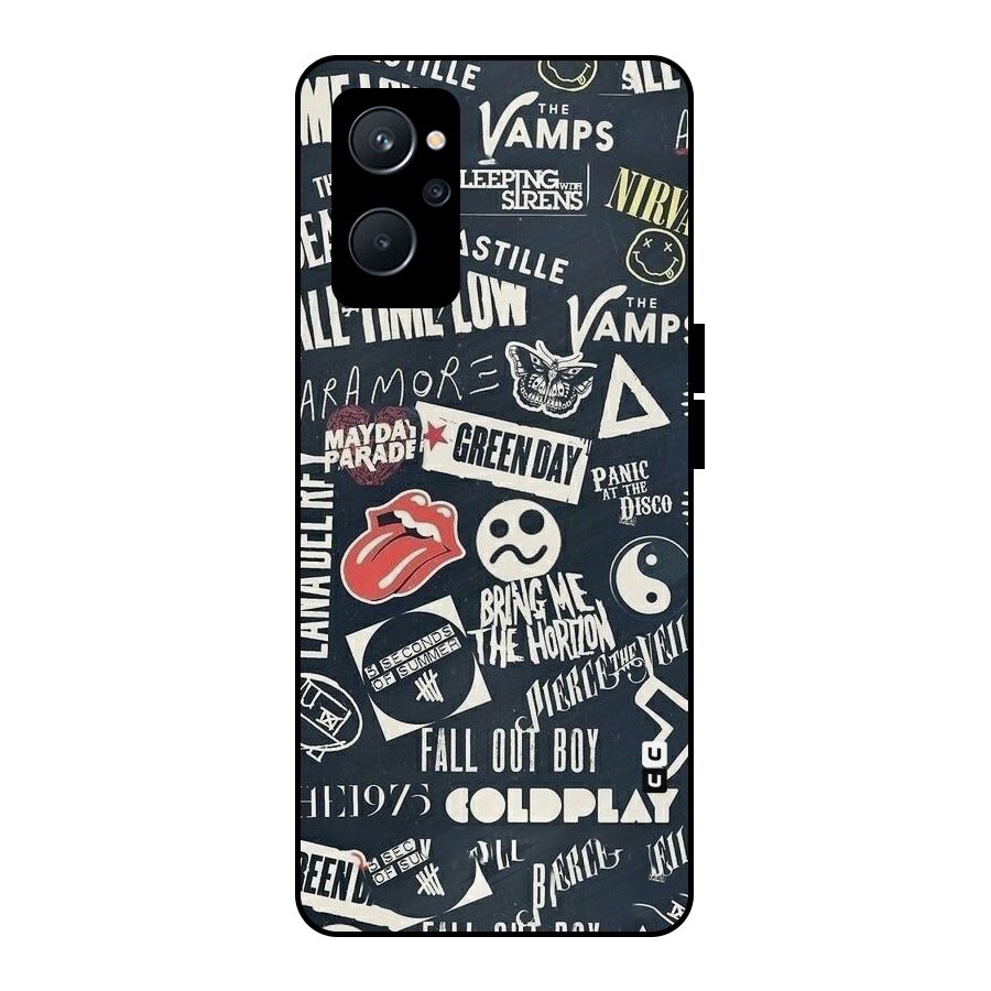 Music My Paradise Metal Back Case for Realme 9i 5G